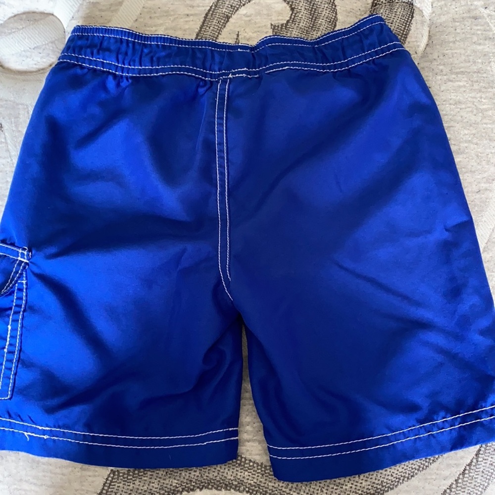 Boys solid blue swim shorts - Picture 4 of 4